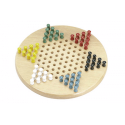 Chinese Checkers 11" Wood Board image 0